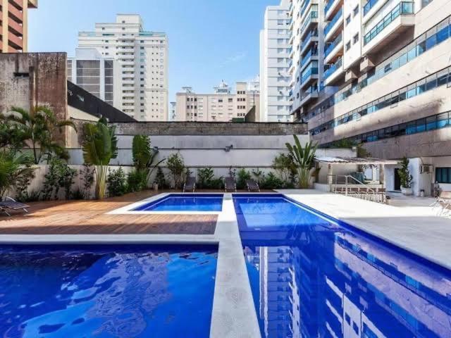 Flat Capitania Varam Guaruja Com Varanda Gourmet Luaran gambar